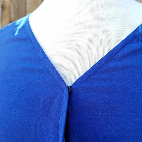 + NWT Lane Bryant Dip Dye Faux Wrap Dress - Picture 3 of 8